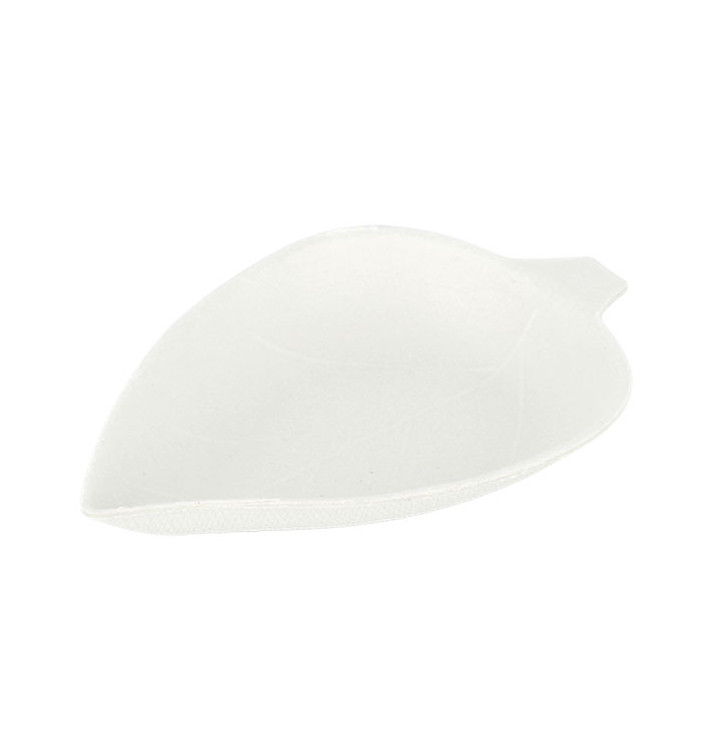 Mini Piatto Canna da Zucchero Foglia Bianco 9x6cm (600 Pezzi) Mini Piatto Canna da Zucchero Foglia Bianco 9x6cm (600 Pezzi)