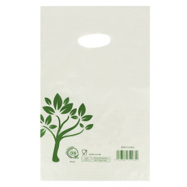 Sacchetti Manico Fustellato Home Compost “Be Eco!” 20x33cm (100 Pezzi)