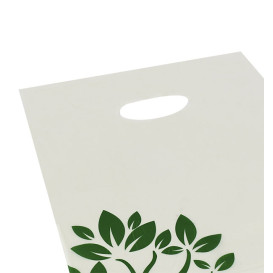 Sacchetti Manico Fustellato Home Compost “Be Eco!” 20x33cm (100 Pezzi)