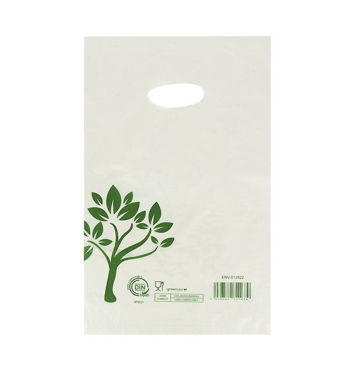 Sacchetti Manico Fustellato Home Compost “Be Eco!” 20x33cm (3.000 Pezzi) Sacchetti Manico Fustellato Home Compost “Be Eco!” 20x33cm (3.000 Pezzi)