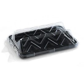 Vassoio Plastica Rettangolare Marmo 35X24 cm (50 Pezzi)