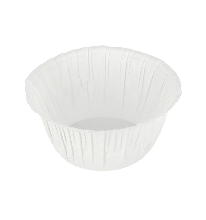 Pirottini per CupCake 4,9x3,8x7,5cm Bianco (1800 Pezzi)