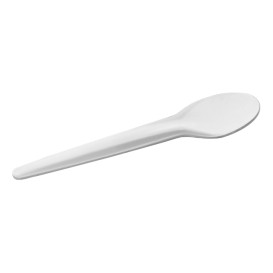 Cucchiaino di Carta Bianco 13cm (50 Pezzi)