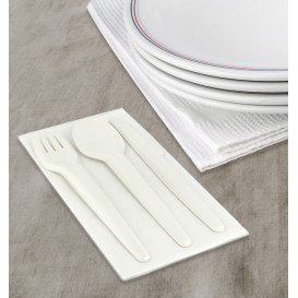 Cucchiaino di Carta Bianco 13cm (50 Pezzi)