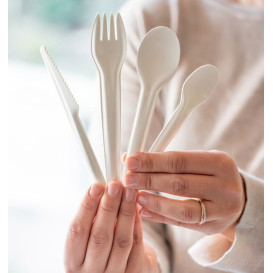 Cucchiaino di Carta Bianco 13cm (50 Pezzi)