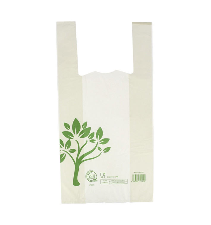 Sacchetto Canottiera Home Compost “Be Eco!” 30x40cm (100 Pezzi) Sacchetto Canottiera Home Compost “Be Eco!” 30x40cm (100 Pezzi)