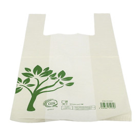Sacchetto Canottiera Home Compost “Be Eco!” 35x45cm (100 Pezzi)