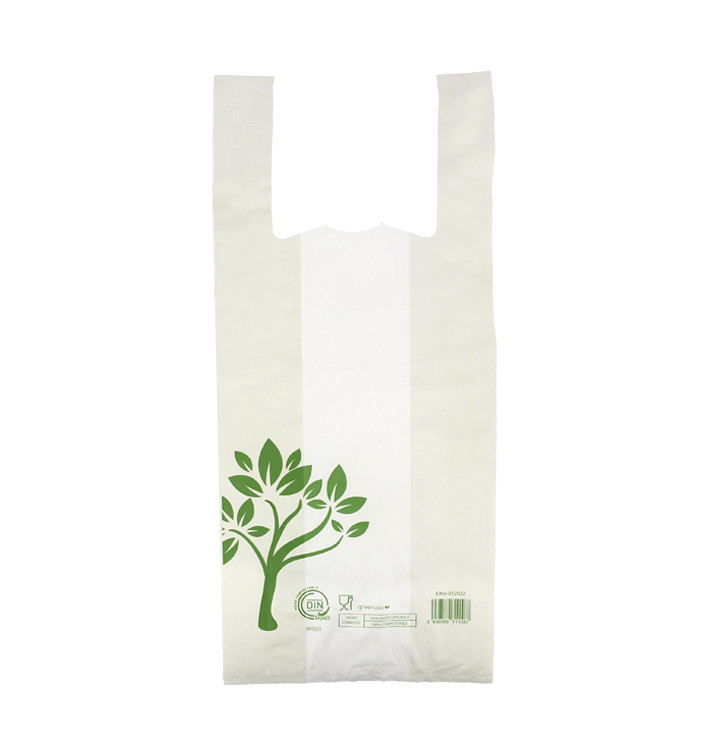 Sacchetto Canottiera Home Compost “Be Eco!” 35x50cm (100 Pezzi) Sacchetto Canottiera Home Compost “Be Eco!” 35x50cm (100 Pezzi)
