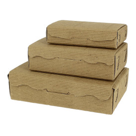 Scatola per Dolci e Praline Kraft 11x6,5x2,5cm 100g (100 Pezzi)