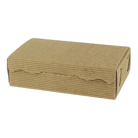 Scatola per Dolci e Praline Kraft 14x8x3,5cm 250g (800 Pezzi)