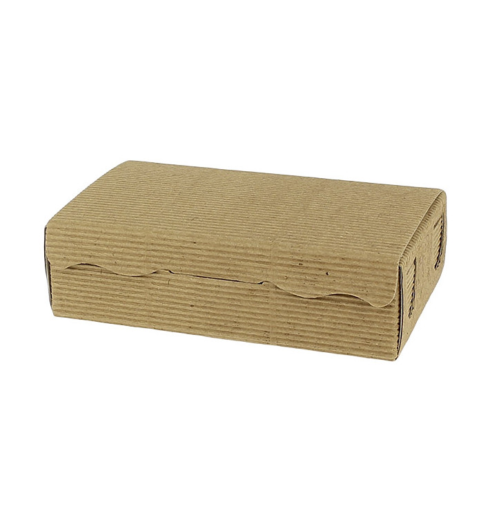 Scatola per Dolci e Praline Kraft 14x8x3,5cm 250g (800 Pezzi)