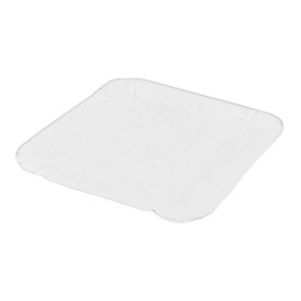 Vassoio di Cartone Quadrato Bianco 13x13 cm (100 Pezzi)