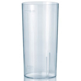 Bicchiere di Plastica Rigida Whisky PS 200 ml (10 Pezzi)
