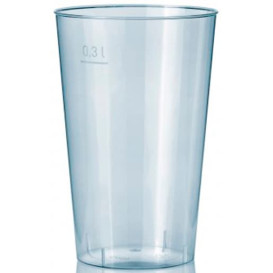 Bicchiere di Plastica Rigida Trasparente PS 300 ml  (25 Pezzi)