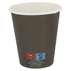 Bicchiere di Carta 8Oz/240ml Marrone Ø8,0cm (1.000 Pezzi)