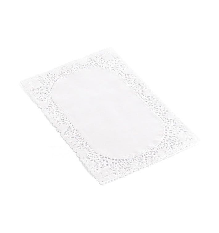 Centrino di Carta Traforato Bianco 40x50cm (250 Pezzi) Centrino di Carta Traforato Bianco 40x50cm (250 Pezzi)