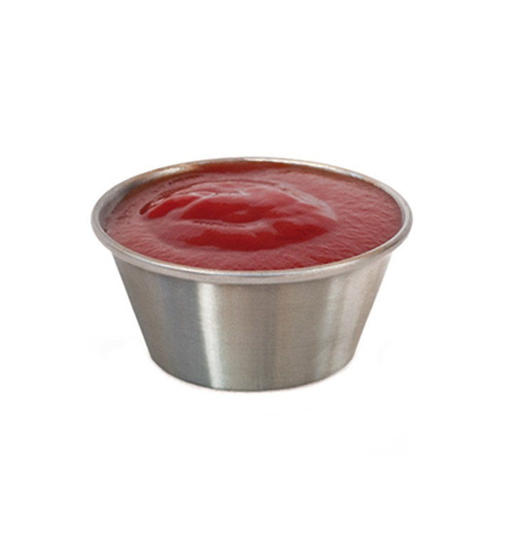 Contenitore Inox per Salse 60ml (12 Uds) Contenitore Inox per Salse 60ml (12 Uds)
