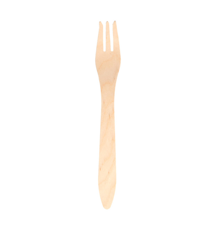 Forchetta di Legno 183mm (100 Pezzi) Forchetta di Legno 183mm (100 Pezzi)