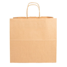 Buste Shopper in Carta Marrone 90g 32+16x31 cm (50 Pezzi)