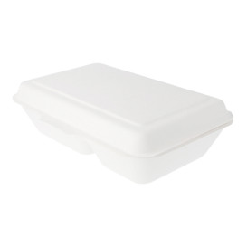 Contenitori Canna Zucchero 2S Bianco 225x165x64mm (50 Pezzi)