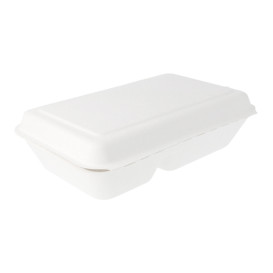 Contenitori Canna Zucchero 2S Bianco 225x165x64mm (50 Pezzi)