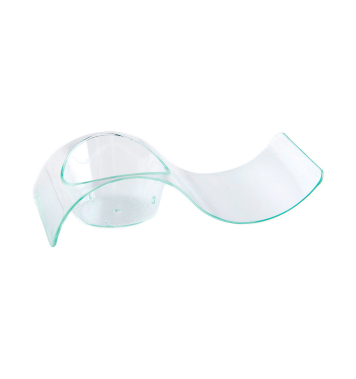 Piatto Plastica Onda Water Green 9,5x4,2cm (500 Pezzi) Piatto Plastica Onda Water Green 9,5x4,2cm (500 Pezzi)