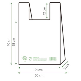 Sacchetto Canottiera Home Compost “Classic” 30x40cm (100 Pezzi)