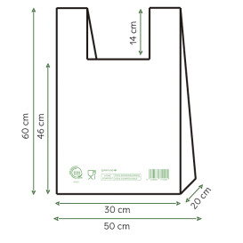 Sacchetto Canottiera Home Compost “Classic” 50x60cm (100 Pezzi)
