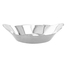 Ciotola Degustazione Plastica Ovale Argento 30ml 8x2cm (50 Pezzi)