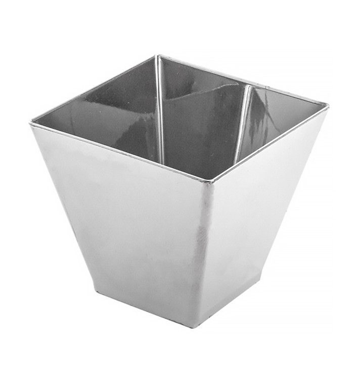 MiniCiotola Degustazione Argento Grande 7x7x5,5cm (500 Pezzi) MiniCiotola Degustazione Argento Grande 7x7x5,5cm (500 Pezzi)