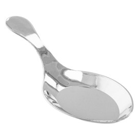 Cucchiaino Plastica per Salsa Argento 10 cm (50 Pezzi)