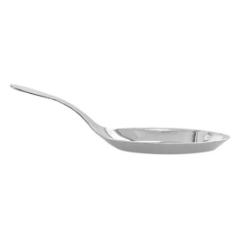Cucchiaino Plastica per Salsa Argento 10 cm (50 Pezzi)