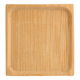 Piatto Degustazione di Bambu Quadrato 6x6cm (24 Pezzi)