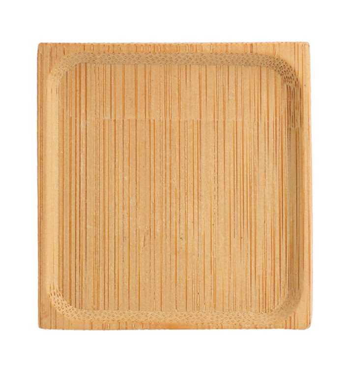 Piatto Degustazione di Bambu Quadrato 6x6cm (1200 Pezzi) Piatto Degustazione di Bambu Quadrato 6x6cm (1200 Pezzi)