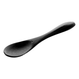 Mini Cucchiaio Degustazione Bamboo Nero 9cm (50 Pezzi)