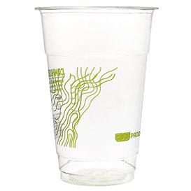 Bicchiere Amido di Mais PLA "Green Stripe" 295ml (50 pezzi)