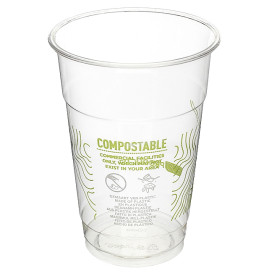 Bicchiere Amido di Mais PLA "Green Stripe" 295ml (1.000 pezzi)
