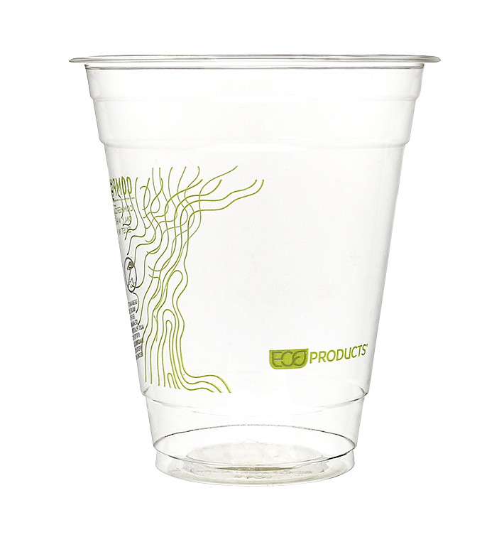 Bicchiere Amido di Mais PLA "Green Stripe" 355ml (1.000 pezzi) Bicchiere Amido di Mais PLA "Green Stripe" 355ml (1.000 pezzi)