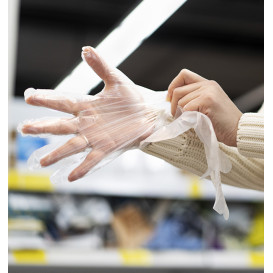 Guanti in Polietilene Microgrip Trasparenti (10.000 Pezzi)
