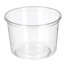 Contenitore Compostabile PLA Trasparente 480ml (50 Pezzi)