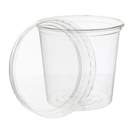 Coperchio Contenitore PLA Trasparente 240, 360, 480, 720, 960ml (50 Pezzi)
