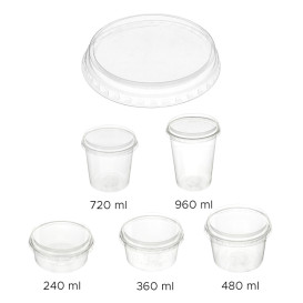 Contenitore Compostabile PLA Trasparente 960ml (600 Pezzi)
