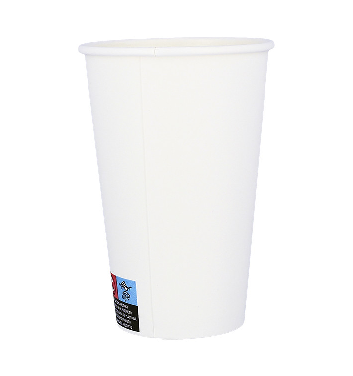 Bicchiere di Carta ECO 16Oz/480ml Bianco Ø9cm (50 Pezzi) Bicchiere di Carta ECO 16Oz/480ml Bianco Ø9cm (50 Pezzi)