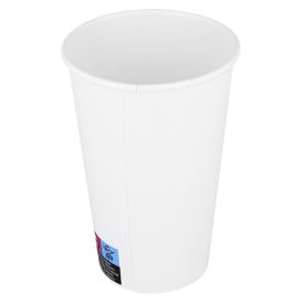 Bicchiere di Carta ECO 16Oz/480ml Bianco Ø9cm (50 Pezzi)