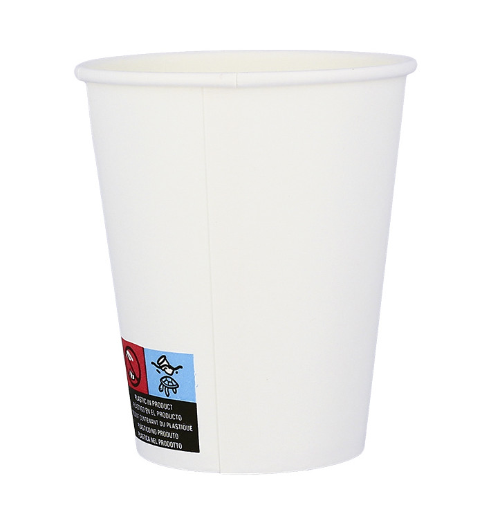 Bicchiere di Carta ECO 8 Oz/240ml Bianco Ø8cm (50 Pezzi) Bicchiere di Carta ECO 8 Oz/240ml Bianco Ø8cm (50 Pezzi)