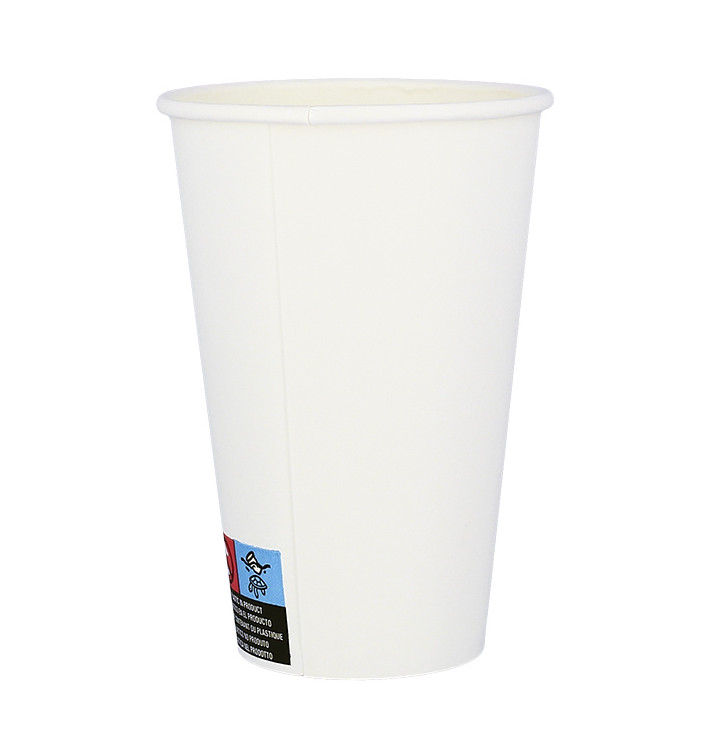 Bicchiere di Carta ECO 12Oz/360ml Bianco Ø8cm (100 Pezzi) Bicchiere di Carta ECO 12Oz/360ml Bianco Ø8cm (100 Pezzi)
