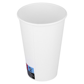 Bicchiere di Carta ECO 12Oz/360ml Bianco Ø8cm (100 Pezzi)