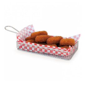 Mini Friggitrice di presentazione Acciaio 22x10x6cm (6 Pezzis)
