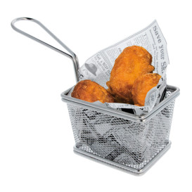 Mini Friggitrice di presentazione Acciaio 10x9x6cm (1 Pezzi)