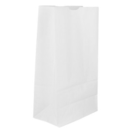 Sacchetto di Carta Kraft Bianco 50g/m² 15+9x28cm (1.000 Pezzi)